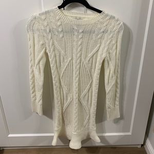 Unif Cream Knit Mini Dress